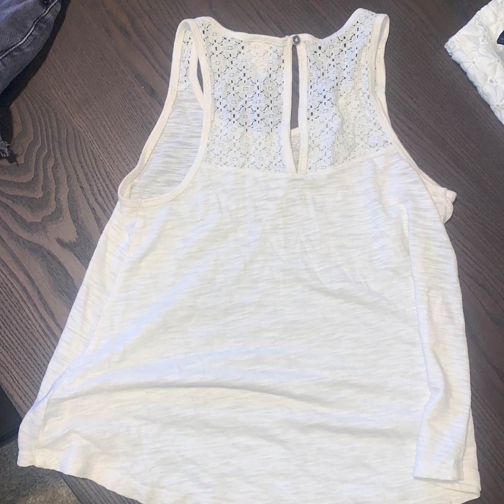 Cream halter tank top